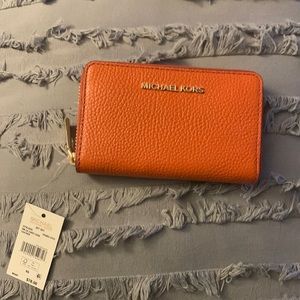 Michael Kors Jet Set Leather Card Case Wallet